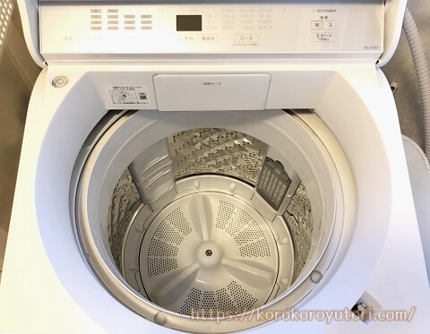 パナソニック 乾燥なし洗濯機 開口部 W480文字