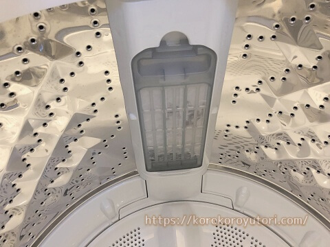 パナソニック 乾燥なし洗濯機 ゴミ取り部分W480文字