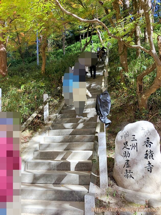 香嵐渓22　香積寺への階段